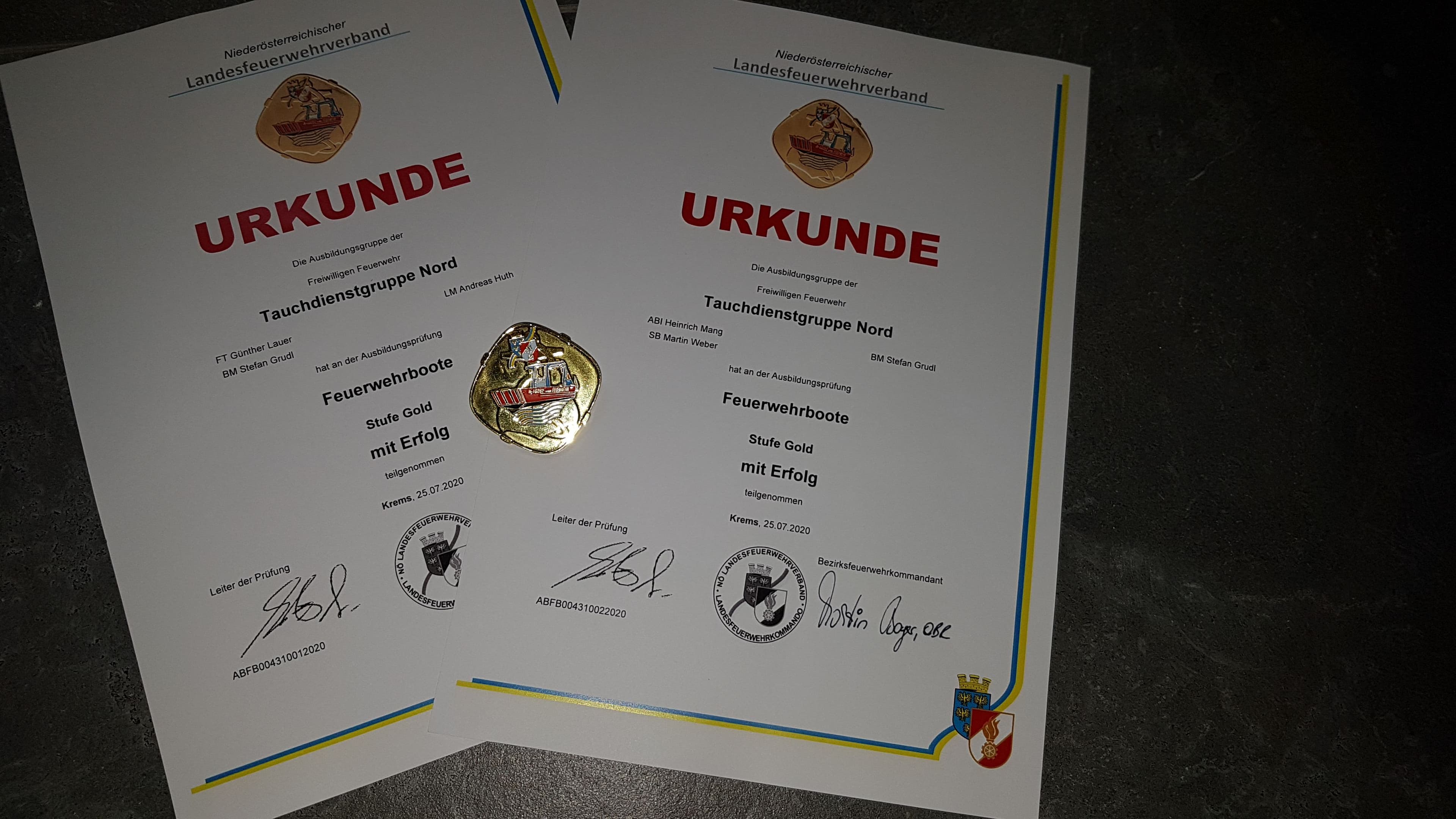 Gallery image 11 - Ausbildungsprüfung Feuerwehrboot in Gold