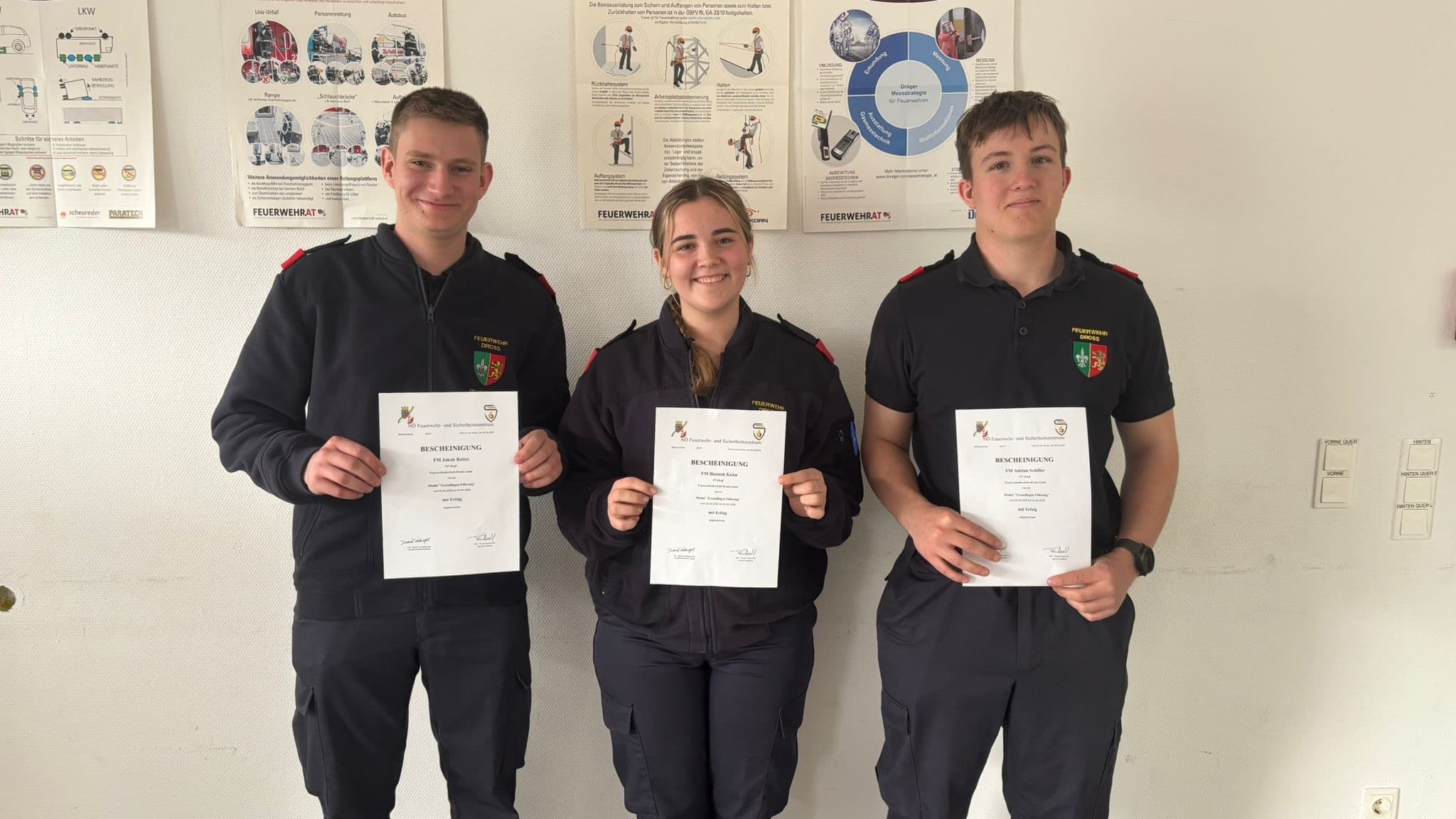 Gallery image 2 - Erfolgreiche Ausbildungen im neuen Jahr bei der FF Droß